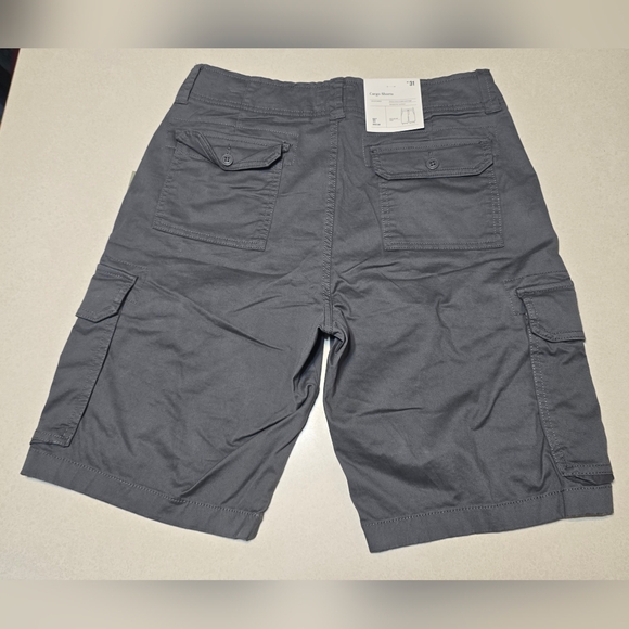 Goodfellow & Co Men's 31'" W x 11" Inseam Charcoal Grey Cargo Shorts NWT - Picture 4 of 10